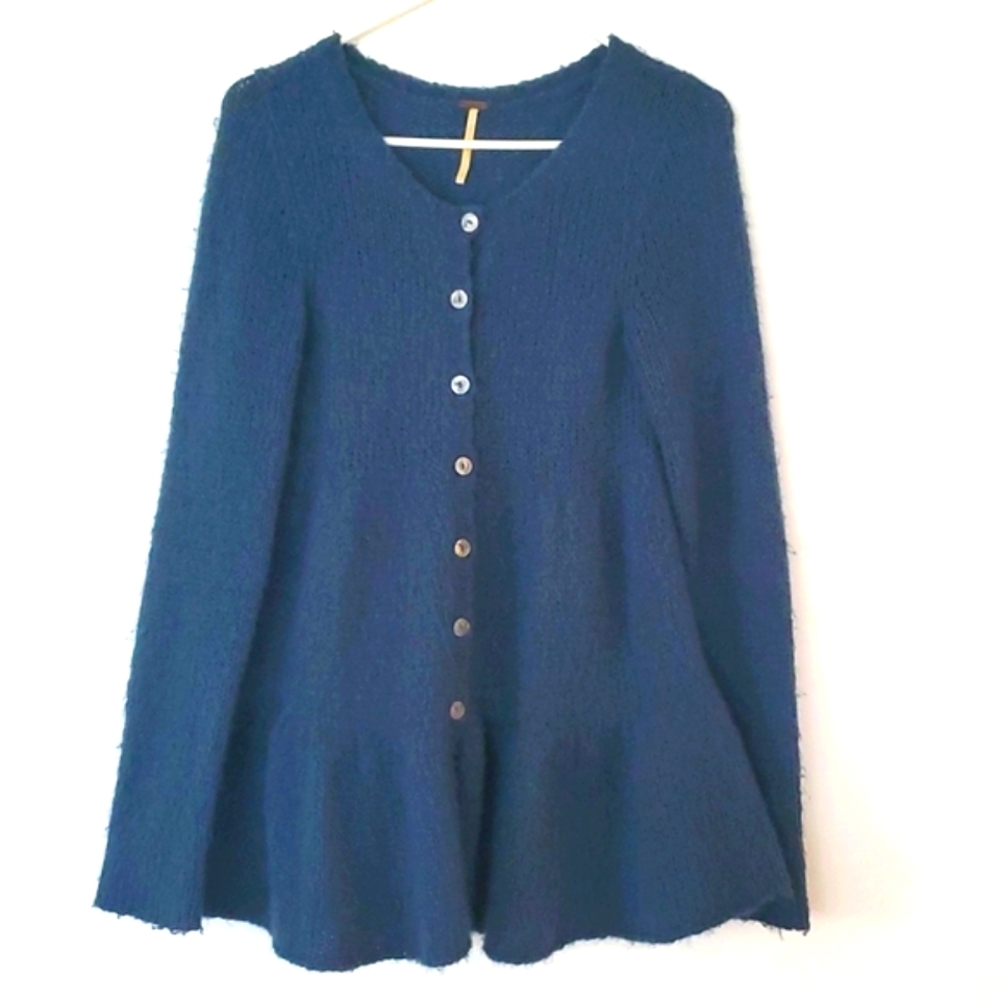 Free people skirted long cardigan sz s